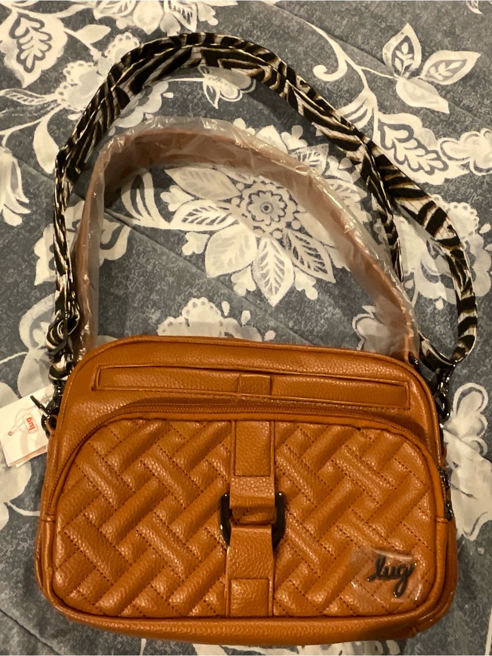 Lug Carousel VL Crossbody Bag, Copper Brown
